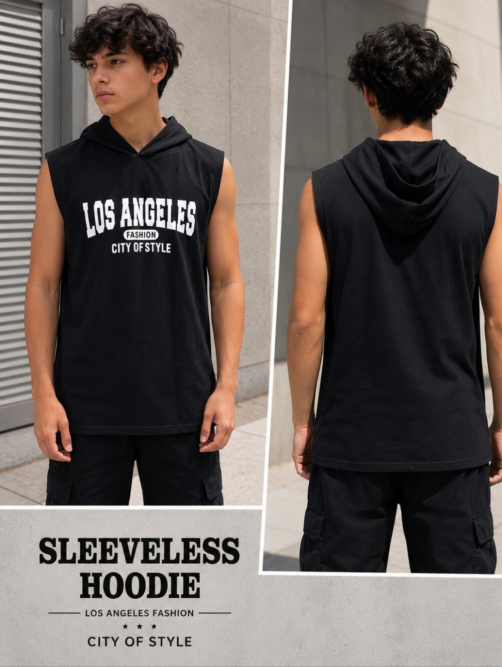 Boys Hooded Tank 13-14Y